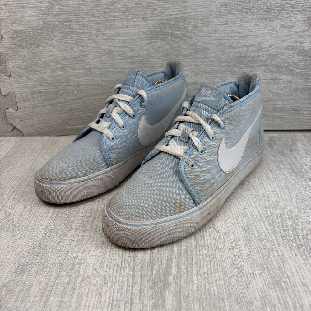 Nike Toki Skateboarding Chukka Sneakers Mens 9 Light Blue Sapphire Skate‎